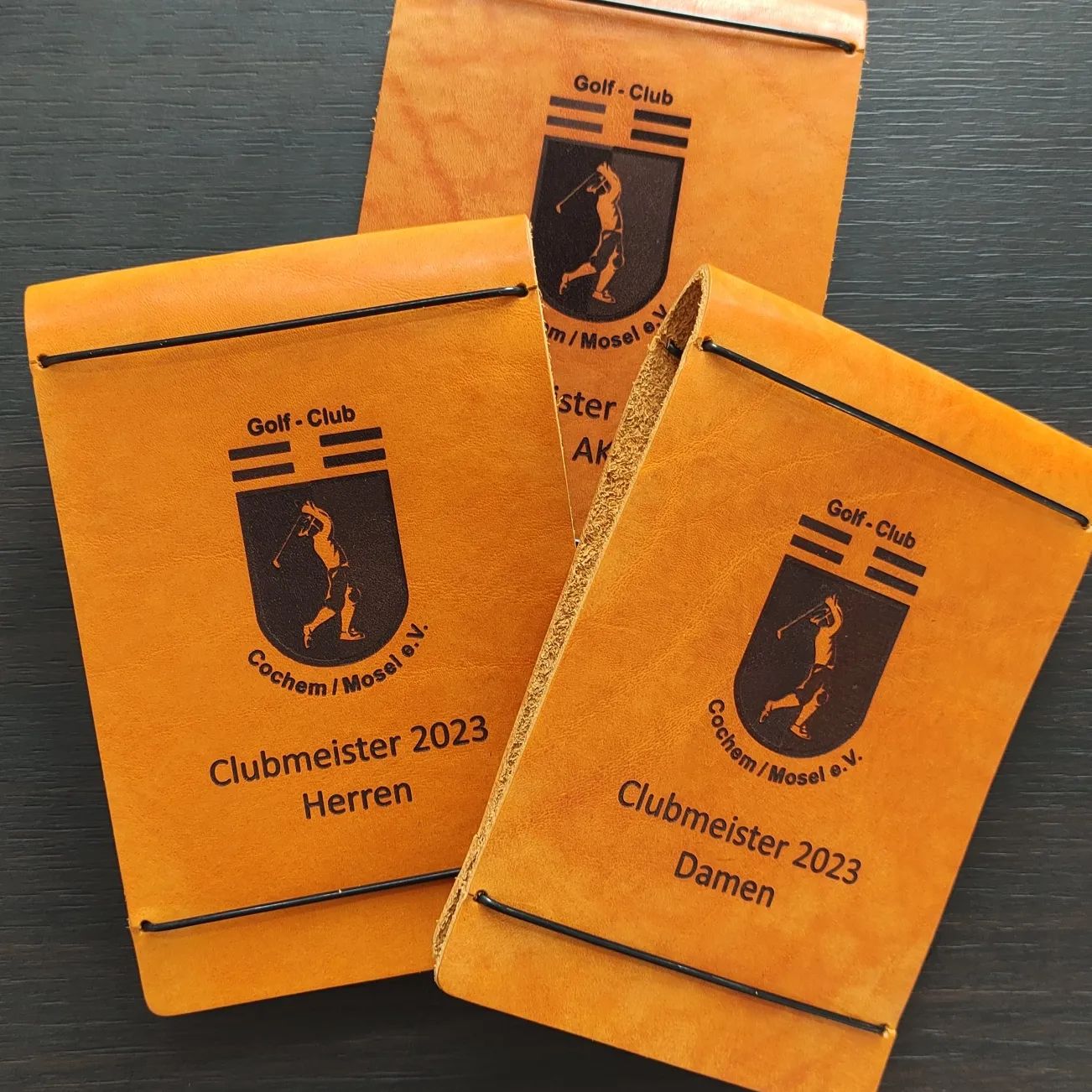 Scorekartenmappe personalisiert Clubmeister Golf Club Cochem Mosel