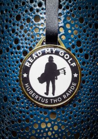 ø70mm Metall Golf Bag Tag with Domed Logo