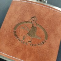 Hickory Golf Lederflachmann