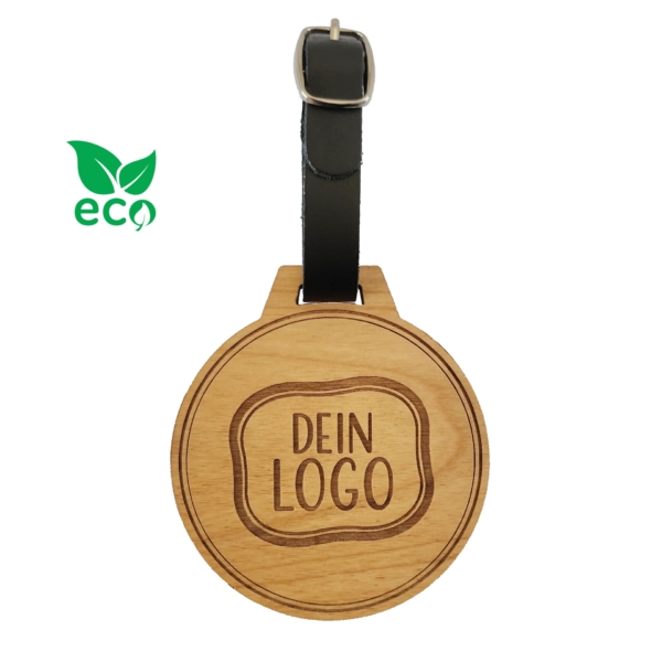 Holz Bagtag Golftaschenanhänger mit Logo aus Holz clubtags