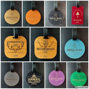 Holz-Bagtags personalisiert