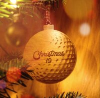Weihnachtsbaumschmuck für Golfer und Golfclubs