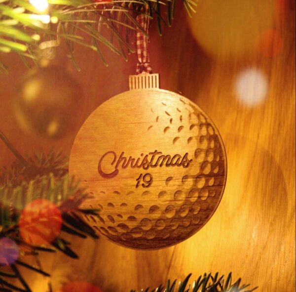 Weihnachtsbaumschmuck für Golfer und Golfclubs