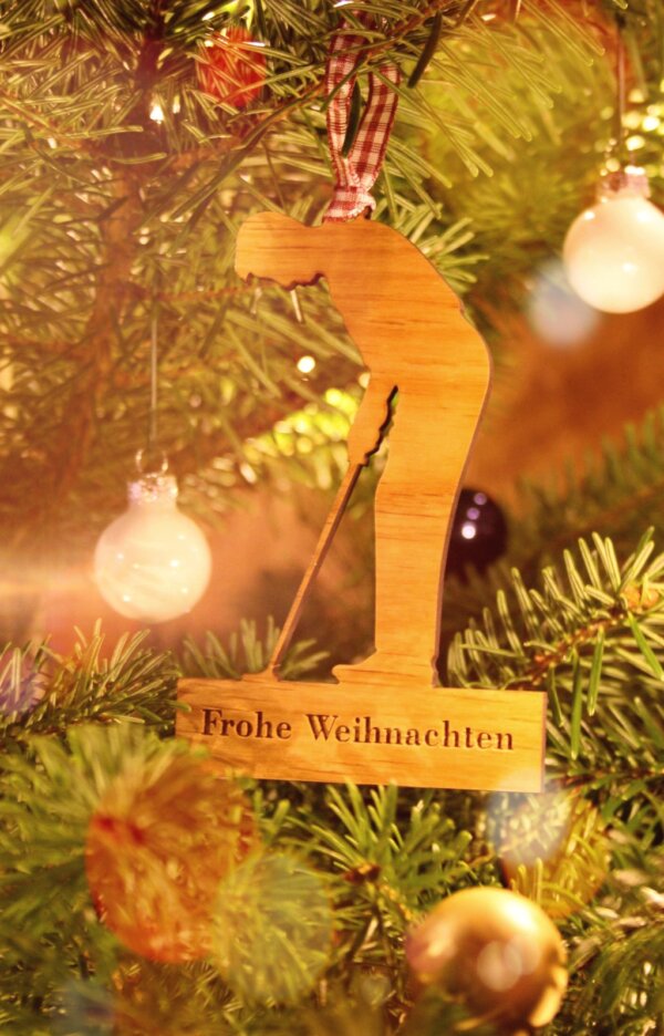 Weihnachtsbaumschmuck für Golfer und Golfclubs