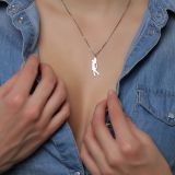 Golfschmuck Halskette Golferin 925er Silber