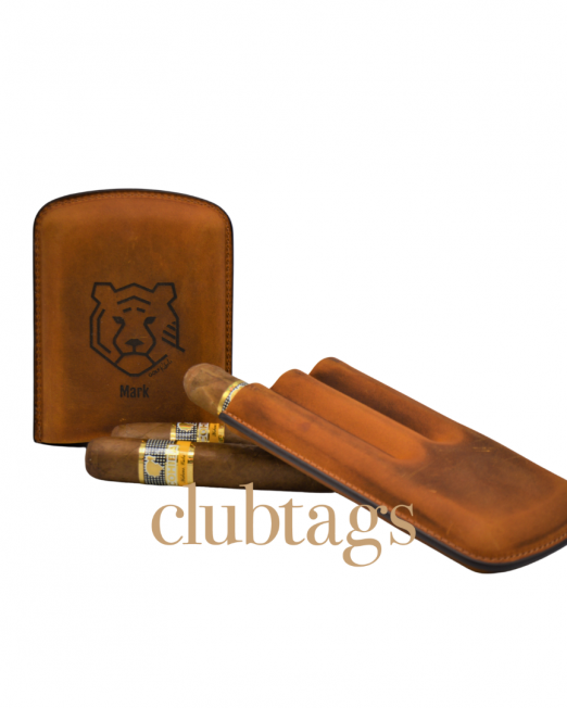 Personalisiertes Zigarrenetui Leder