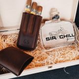Geschenk-Set: Gin & Zigarren-Etui inkl. 3 Cohiba Robusto
