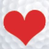 Golfballstempel Herz