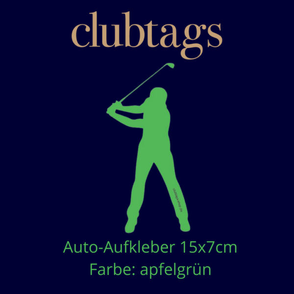 Autoaufkleber Golfer