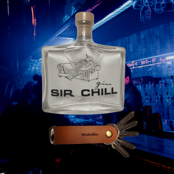Geschenkset Sir Chill Gin & Windmillkey Schlüsselband
