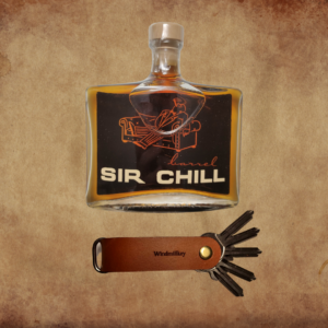 Geschenkset Sir Chill Barrel Rum & Windmillkey Schlüsselband