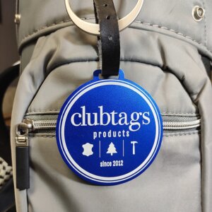 clubtags Bagtag Metall blau