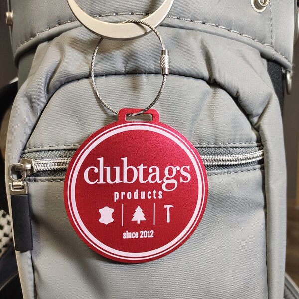 clubtags bagtag Metall rot