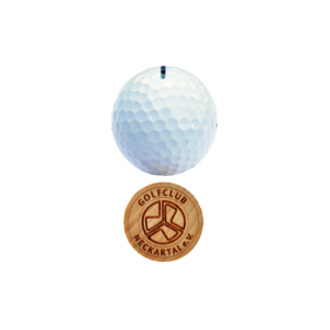 Logo Golf Ballmarker aus Holz