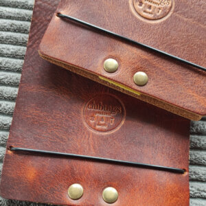 Personalisierter Scorekartenhalter aus Leder mit Namen