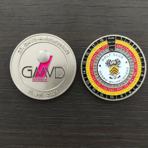 clubtags Ballmarker Münze GMVD