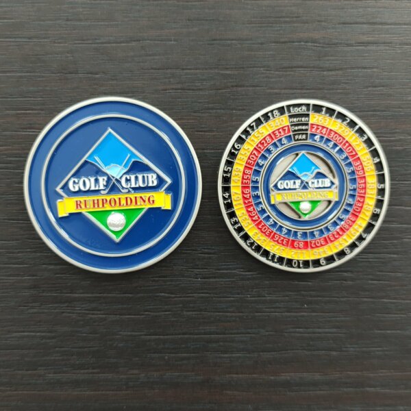 clubtags Ballmarker Münze Ruhpolding