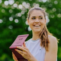 Golf Proette Kate Selwent Scorekartenmappe clubtags