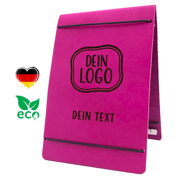 Scorekartenmappe Leder magenta pink berry