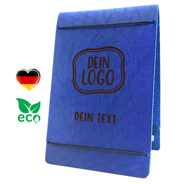 Scorekartenmappe Leder blau