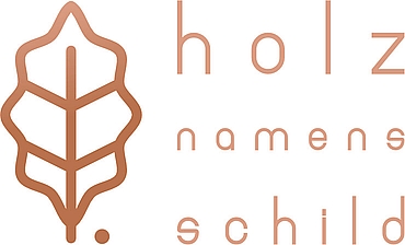Logo holznamensschild