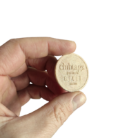 clubtags Golf Ballmarker aus Kartoffelschalen und Holzfasern