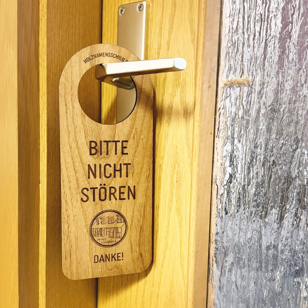 HotelHolzschild "BITTE NICHT STÖREN"