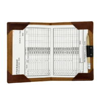 clubtags Scorekartenmappe Clubformat Echtleder quer Innenseite