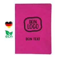 Golf Scorekartenhalter Leder pink magenta