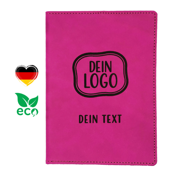 Golf Scorekartenhalter Leder pink magenta