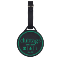 clubtags Golf Bagtag aus Metall mit Lederlogo