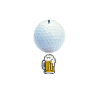 clubtags Golf Ballmarker aus Metall Bierkrug, Maßkrug