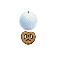 clubtags Golf Ballmarker aus Metall Bretzel