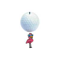 clubtags Flamingo Golf Ballmarker Metall