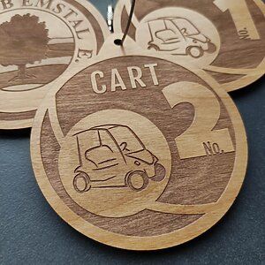Golf Cart Schlüsselanhänger mit Logo