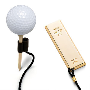 clubtags Goldbarren Tee Holder
