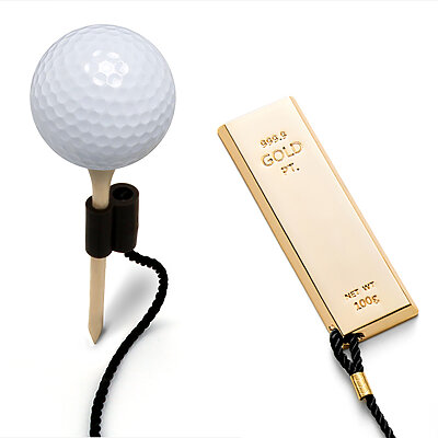 clubtags Goldbarren Tee Holder