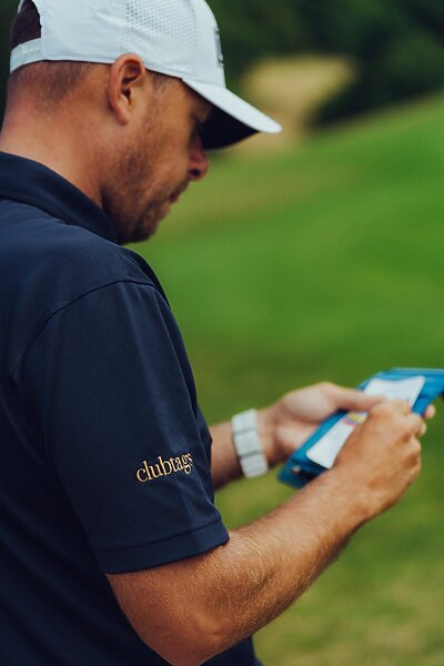 Personalisierte Scorekartenmappe Leder Personalisierte Scorekartenmappe aus Leder von clubtags