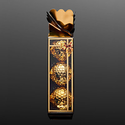 Vertini clubtags golden golf balls