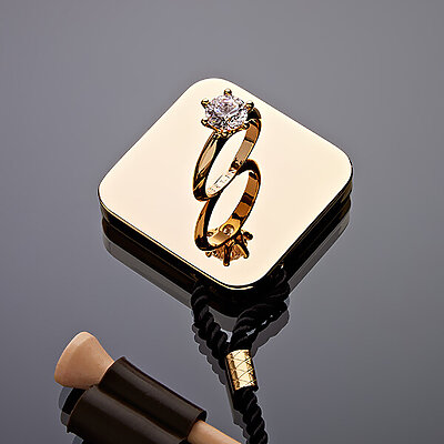 Golf Tee Holder, Golfaccessoire, 24K Gold, luxuriös, VERTINI