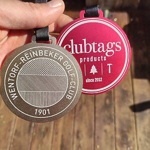 clubtags ALU Line Golf Bag Tag