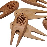 Holz Pitchgabel mit Logogravur