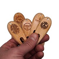 Holz Pitchgabel mit Logo