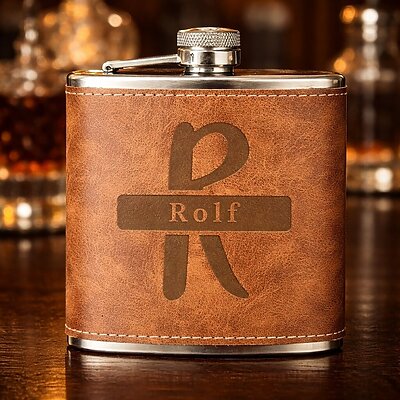 clubtags personalized flask