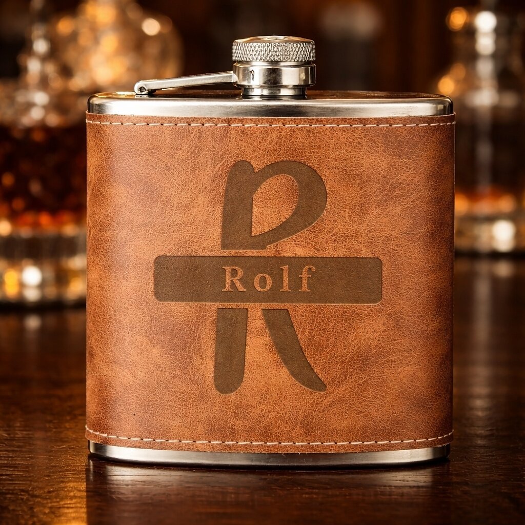 clubtags personalized flask