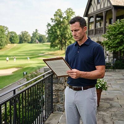 Scorekarte vor der Runde