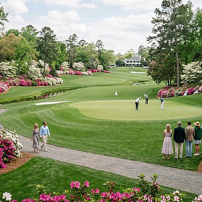 Azaleen am Championship-Kurs