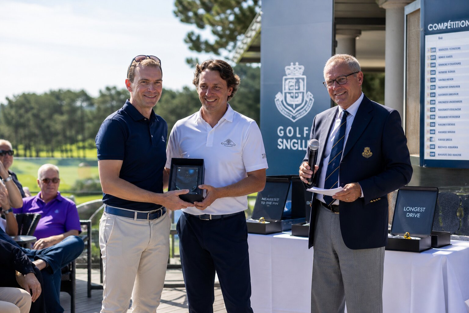 Siegerehrung beim Golfturnier