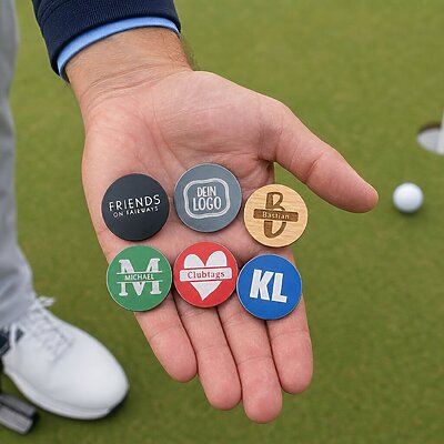 Ballmarker aus verschiedenen Materialien
